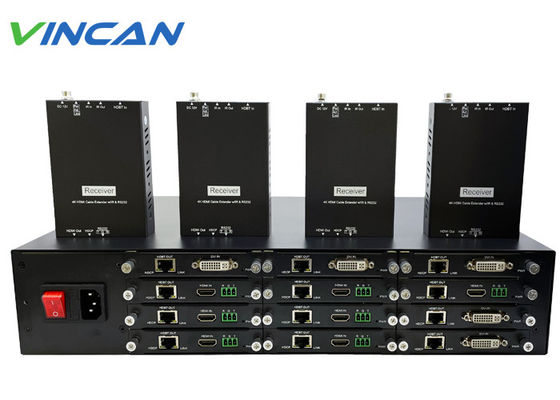 توسعه دهنده / شکاف دهنده + گیرنده های 195 فوت UHD 1080p 1x12 HDMI HDBaseT