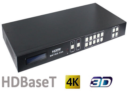 سوئیچر ماتریکس 70 متری و 100 متری 4x4 HDMI با پورت خروجی HDBaseT
