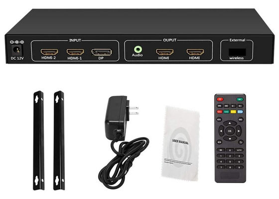 ورودی 4K 60 هرتز HDMI 2.0 به خروجی 4x1080p دیوار جداکننده RS232