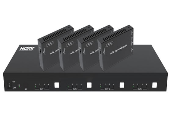 70m Ir Hdbaset Matrix 18gbps 4x4 Hdmi2.0 پشتیبانی از اترنت ایدی