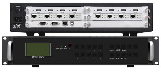 AC100-240v منبع برق کنترل کننده صفحه نمایش چند تلویزیون Hdmi / Vga / Av / Ypbpr / USB ورودی