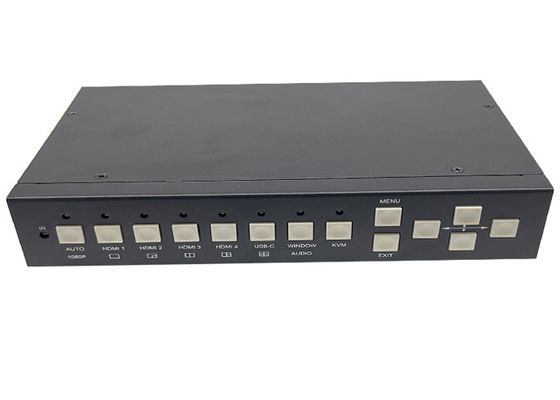 5x ورودی ها و 2x خروجی های بی سیم UHD Video Switcher با Multiview و کنترل KVM