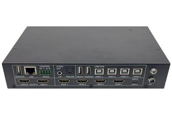 5x ورودی ها و 2x خروجی های بی سیم UHD Video Switcher با Multiview و کنترل KVM