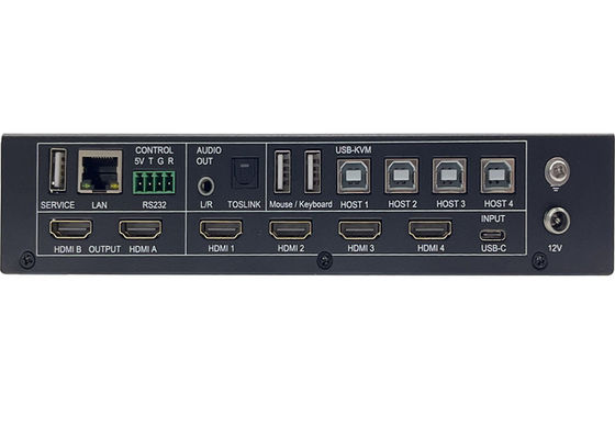 5x ورودی ها و 2x خروجی های بی سیم UHD Video Switcher با Multiview و کنترل KVM