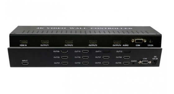 پردازنده دیواری ویدیویی 3×3 4K 60 هرتز با منابع سیگنال VGA HDMI و پشتیبانی از کنترل کننده دیواری ویدیویی