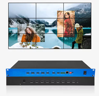 4k60 HDMI ماتریس سوئیچر 3x3 3x4 3x5 3x6 پردازنده ویدیویی پردازنده دیواری ویدیویی