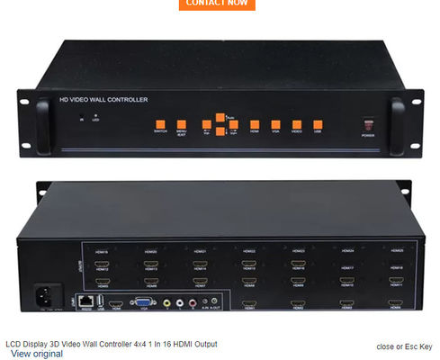 کنترل کننده دیواری ویدئویی قدرتمند HDMI برای عملیات اتاق کنترل