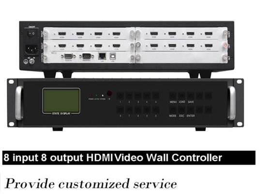 2x2 2x4 کنترل کننده دیواری ویدئویی ماژولار سیگنال برای صفحه نمایش LCD پورت خروجی HDMI