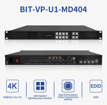 مبدل ماتریس ویدئویی برای ورودی ها و خروجی های 4/4 تا 4Kx2k 60Hz