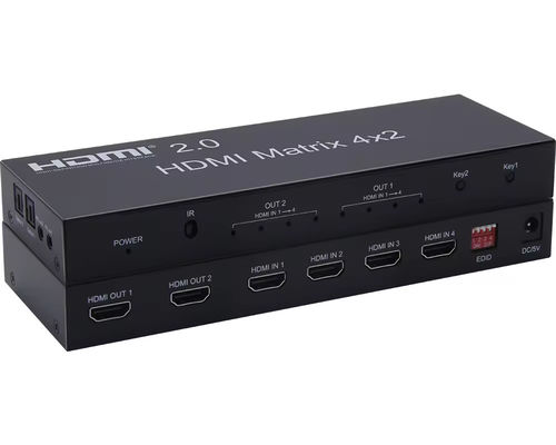 6x4 4k hdmi متراکس سوئیچر افزونه 4x2 hdmi متراکس سوئیچ باکس
