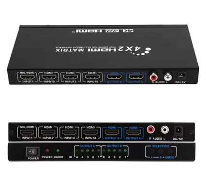 HDMI High Resolution Matrix Switcher HDCP2.2 پشتیبانی و 4Kx2k 60Hz
