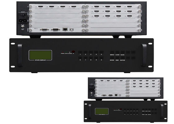 حرفه ای کامل 4K30hz 16 کانال کنترل کننده دیوار ویدئو HDMI 12 در 4 خارج LED پردازنده دیوار ویدئو LCD