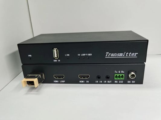 کابل نوری 4K 60Hz MPO HDMI با ورودی IR / خروجی 18Gbps نرخ داده سیاه
