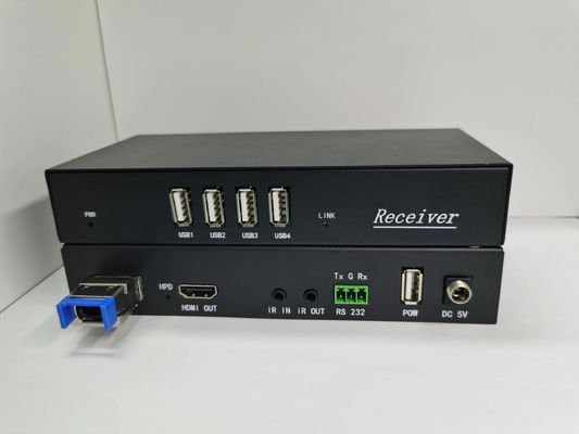 کابل نوری 4K 60Hz MPO HDMI با ورودی IR / خروجی 18Gbps نرخ داده سیاه