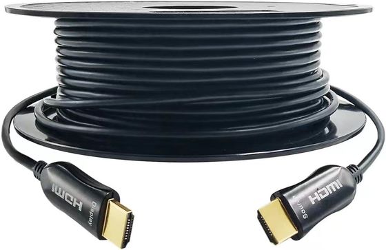 عملکرد بالا صوتی و ویدئویی کابل فیبر نوری HDMI تا 4K 10m 50m