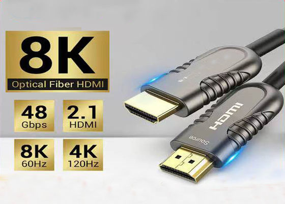 کابل فیبر نوری HDMI با سرعت بالا برای انتقال 4K / 8K Ultra HD