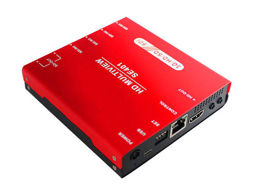 3G/HD/SD-SDI Quad Multiviewer و سوئیچر با صفحه نمایش Audio Meter