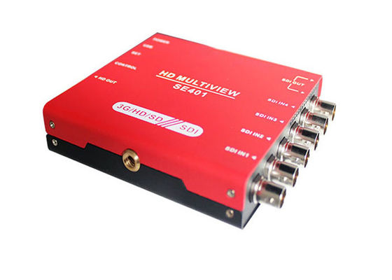 3G/HD/SD-SDI Quad Multiviewer و سوئیچر با صفحه نمایش Audio Meter