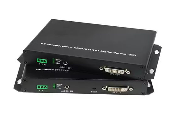 DVI Fiber Optic Extender 20km 1080p@60Hz انتقال DVI-D لینک دوگانه