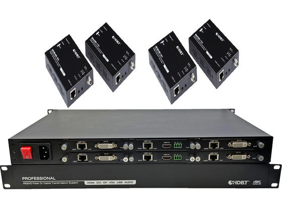 فرستنده و گیرنده 4K HDMI HDBaseT 6 پورت افزونه با POC Power