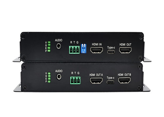 4K 60Hz HDMI Extender Optical با جاسازی صوتی HDMI 4K Extender از طریق فیبر