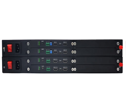 10km 4K 60Hz HDMI Extender Over Fiber Optical بدون از دست دادن بدون تاخیر