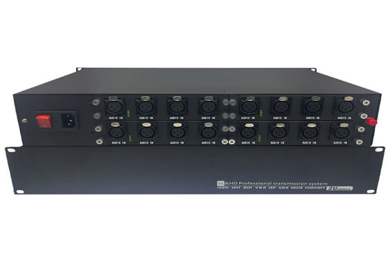 توسعه دهنده صوتی فیبر نوری 8 کاناله 6 کاناله با پوشش 1 u