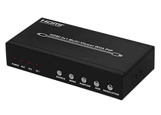 پورت های خروجی نوع زن DC 5V 1A PIP HDMI 2x1 MultiViewer نوع ورودی