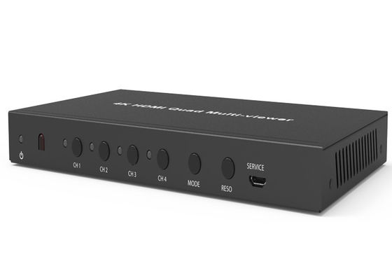 مشکی HDCP 1.4 4K 4×1 Quad HDMI Multiviewer با ورودی 4 x HDMI و 1 x خروجی HDMI