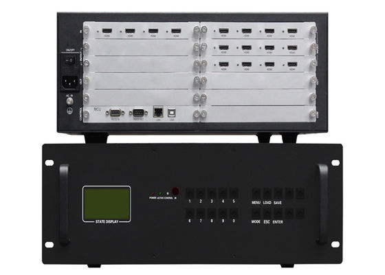 کنترلر دیواری HDMI 1080P 3.5U با پوشش 2x2 4 ورودی 12 خروجی