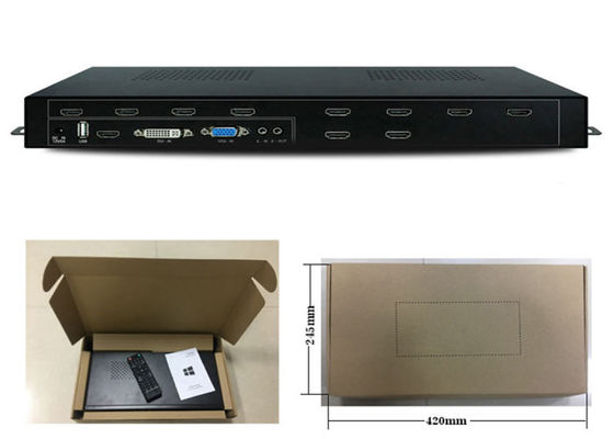 1 ورودی 9 خروجی تقسیم کننده HDMI با عملکرد دیواری 1x9 HDMI کنترلر دیواری تصویری با 3x3
