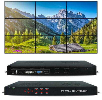 چند فرمت بهترین hdmi 3x3 2x3 LCD تلویزیون ویدئویی کنترل دیواری پردازنده HDMI ویدئو دیوار