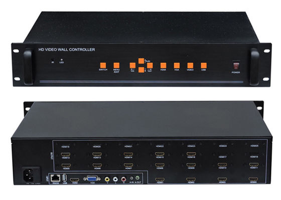 نمایشگر LCD 3D Video Wall Controller 4x4 1 in 16 خروجی HDMI