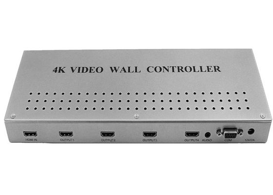 1 در 4 خروجی HDMI 1.4 4k پردازشگر دیوار ویدیویی رزولوشن 3840X2160
