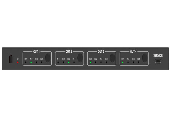 گیرنده مادون قرمز سوئیچر HDMI ماتریس 4×4 میکرو یو‌اس‌بی 18 گیگابیت بر ثانیه