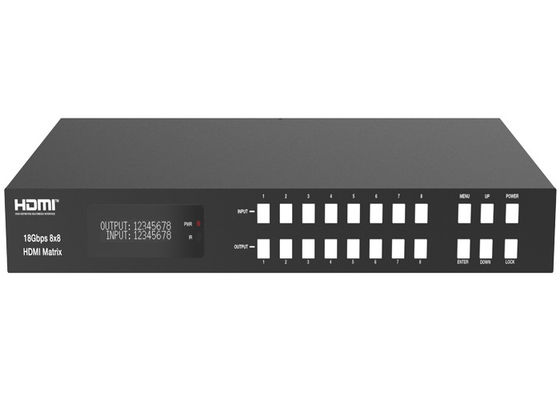 سوئیچر ماتریکس با عملکرد ARC 18 گیگابیت بر ثانیه 8x8 HDMI با محفظه فلزی