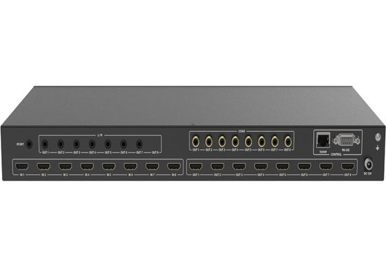 سوئیچر ماتریکس با عملکرد ARC 18 گیگابیت بر ثانیه 8x8 HDMI با محفظه فلزی