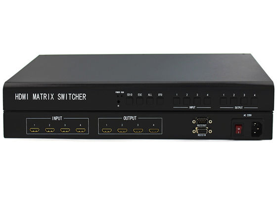 سوئیچ ماتریس HDMI بدون درز 4x4 با بدنه فلزی، ماتریس HDMI 4K برای توزیع قابل اعتماد AV