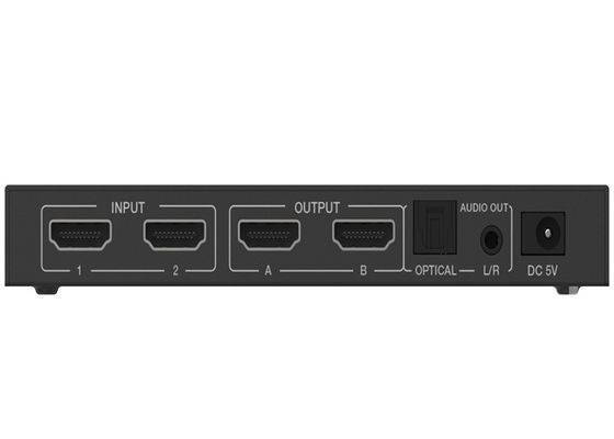نوع یک سوئیچر ماتریس 18 گیگابیت بر ثانیه 2x2 HDMI با استخراج کننده صدا