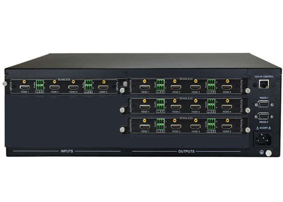 سوئیچر ماتریکس ویدیویی 4x12 ماژولار با کنترل اترنت IR RS232