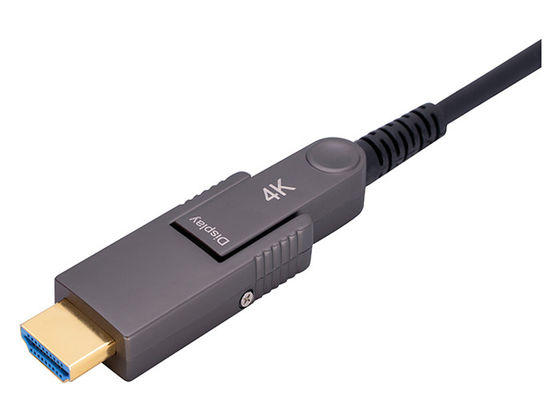 کابل فیبر نوری EDID CEC HDCP2.2 HDR HDMI سازگار با EMI RFI