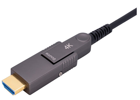 کابل فیبر نوری EDID CEC HDCP2.2 HDR HDMI سازگار با EMI RFI