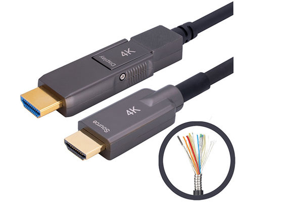 زره پوش HDMI 2.0 کابل نوری 200CU ساخت فولاد ضد زنگ