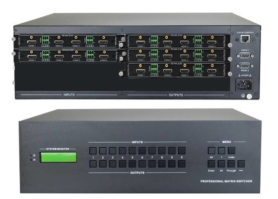 ورودی 8 Ch 4k HDMI 16 Ch 4k Hdmi خروجی سوئیچ ماتریکس ویدیو با نصب روی دیوار