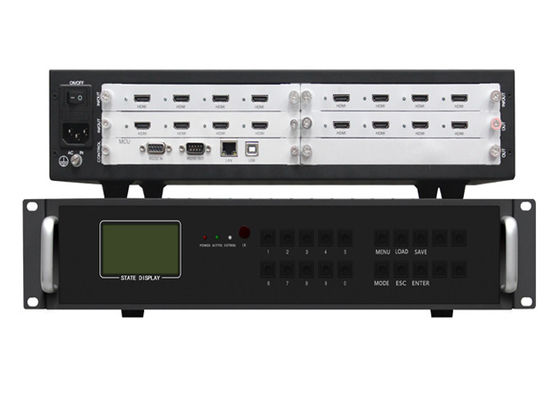 کنترلر ماژولار دیوار تصویری 4 در 12 از 8 در 8 خروجی Hdmi Splitter