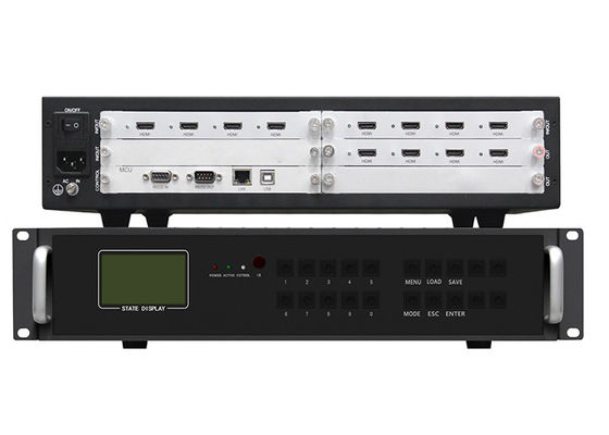کنترلر 4 در 8 خروجی HDMI 4x2 2x4 ویدئو دیوار با کنترل مرکزی