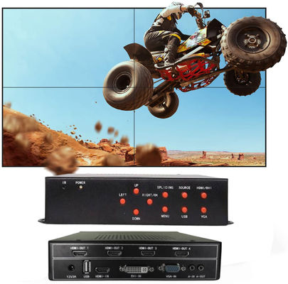 1 در 4 خروجی تلویزیون LCD چند صفحه کنترلر ویدئو دیوار 2x2 با 8 حالت دیواری