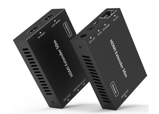 18Gbps HD Video Extender 50 متر HDMI Over CAT Metal Enclosure