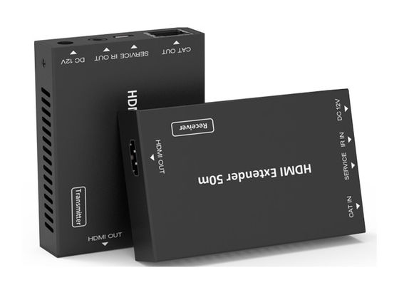 18Gbps HD Video Extender 50 متر HDMI Over CAT Metal Enclosure