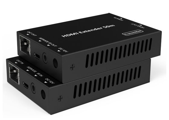 18Gbps HD Video Extender 50 متر HDMI Over CAT Metal Enclosure